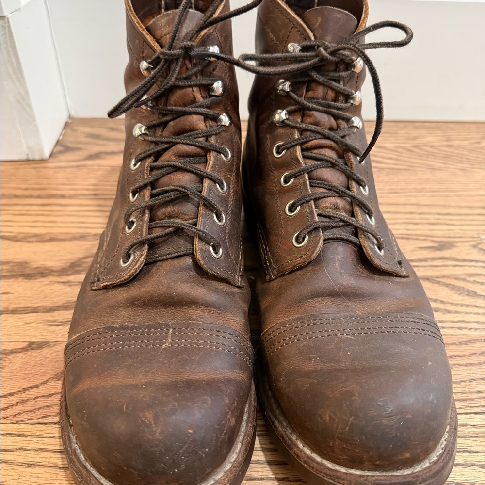 Red Wing Iron Ranger 8085 Copper Rough & Tough Boots Men’s 9 (UK 8) Vibram USA